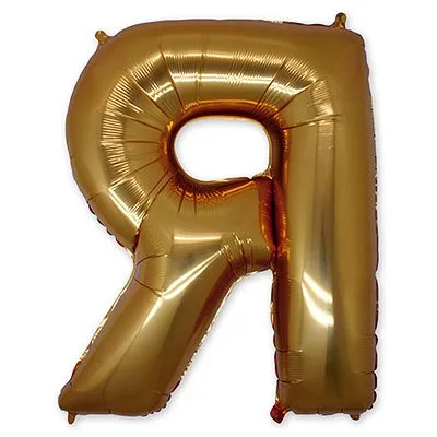 Шар БУКВА "Я", 101см Gold