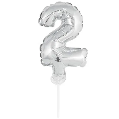 Цифра-топпер 2 5" Silver